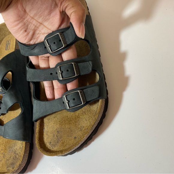 Birkenstock Women’s Florida Sandal Black-Blue Size 42 - Picture 3 of 9